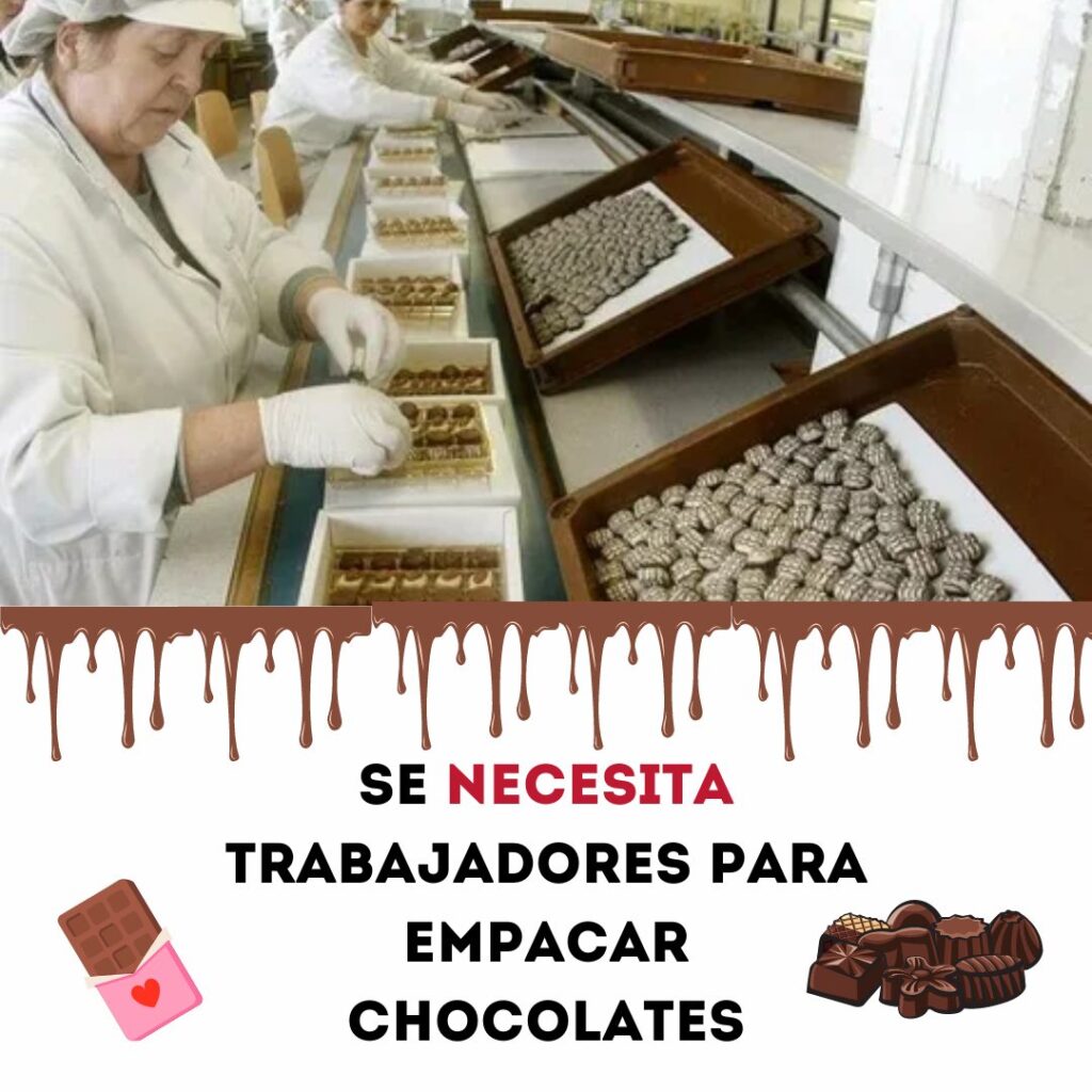 Empleos como Empacadores de Chocolates| postula ya